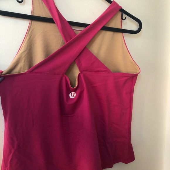 Lululemon cross back tank with built in bra - Picture 2 of 3